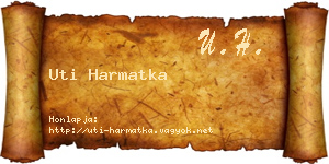 Uti Harmatka névjegykártya
